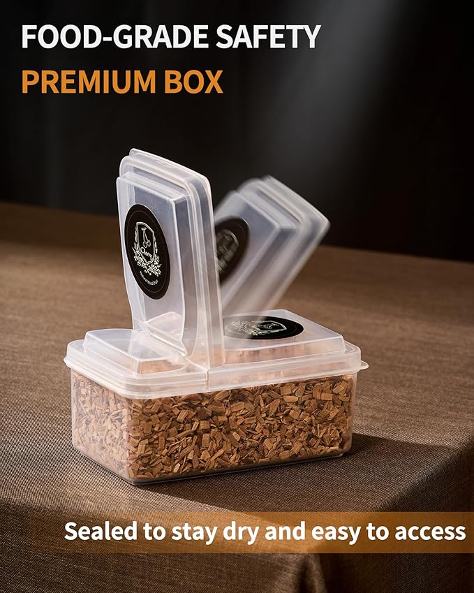 5 Oz Oak Chips for Smoking, Wood Chips for Cocktail Smoker, Flavored Smoker Chips for Old Fashions, Whiskey, Bourbon, Smoker Drinks, Smoking Gun, Bar, Smoker Accessory Gifts for Men