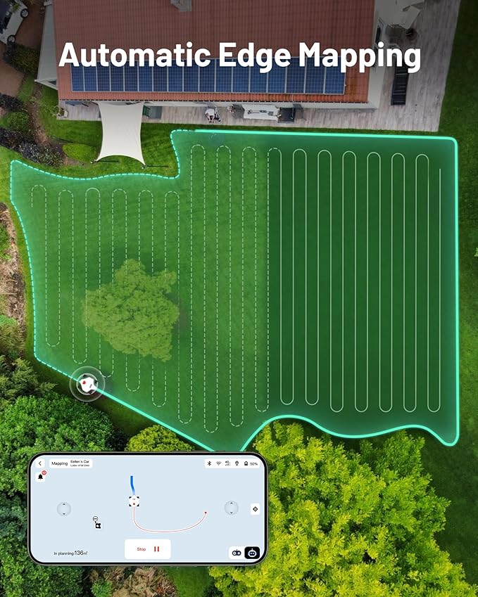 Mammotion LUBA 2 AWD 5000X Robot Lawn Mower with 4G, All-Wheel-Drive for 80% Slope, Perimeter Wire Free for 1.25 Acres, UltraSense AI Vision & RTK Auto-Mapping, 1.0"-2.7" Adjustable Cutting Height