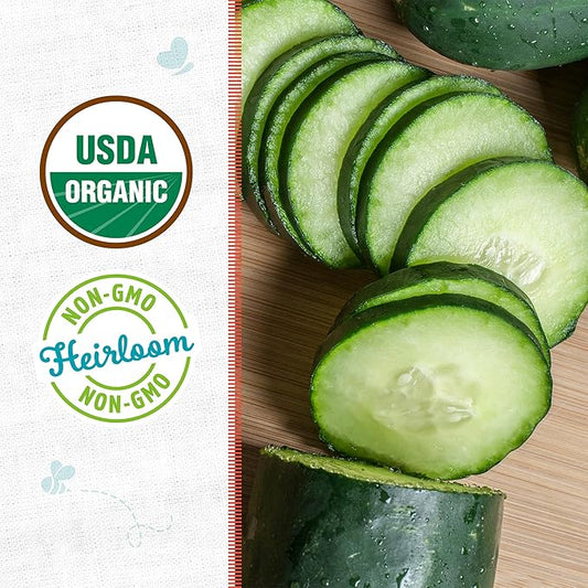 Back to The Roots 100% Organic Seed Packets Cucumber 'Marketmore 76' (Pack of 2)