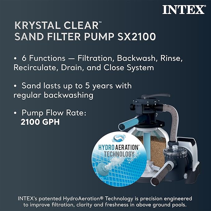 INTEX 26333EH Ultra XTR Deluxe Above Ground Swimming Pool Set: 20ft x 48in – Includes 2100 GPH Cartridge Sand Filter Pump – SuperTough Puncture Resistant – Rust Resistant – Easy to Assemble