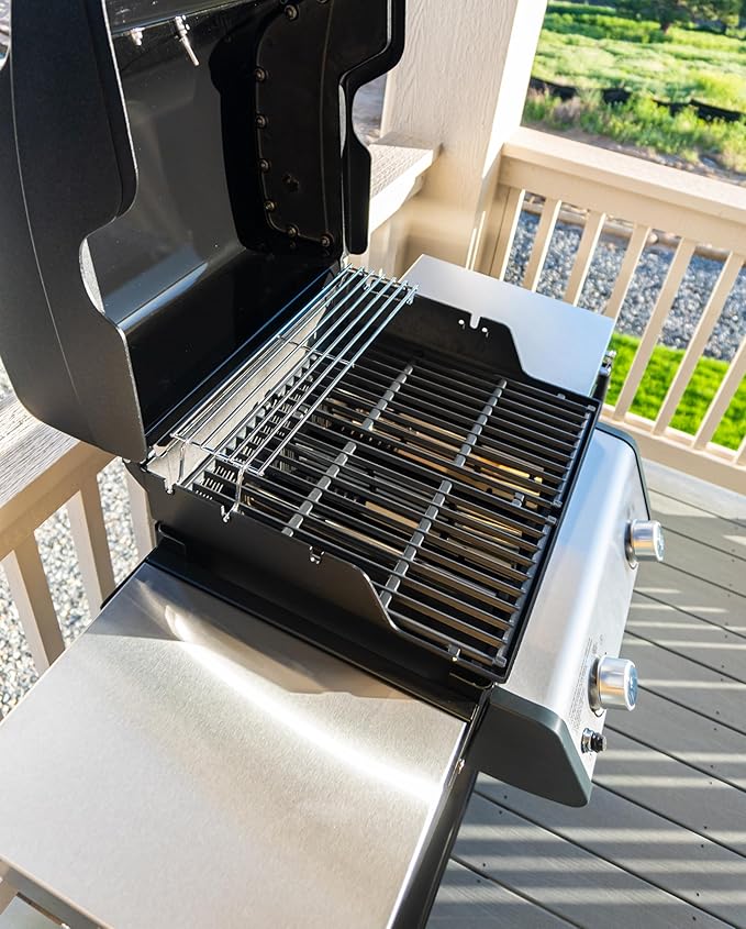 WEBROIL 7637 Grill Grates & 7635 Flavorizer Bars for Weber GS4 Spirit I/II 200 Series,for Spirit S210 E210 S215 E220 E215 S220 Grill with Front-Mounted Control, Replacement Parts for Weber 67045 67022