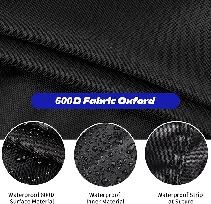 Fire Pit Cover Rectangular,600D Outdoor Furniture Covers Waterproof For Patio Tables,43" Propane Gas Firepit Table Cover For Rectangle Fireplace,43"L x 25"W x 25"H