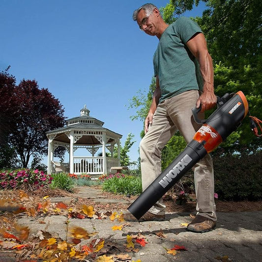 WORX WG520 12 Amp Turbine 600 Electric Leaf Blower