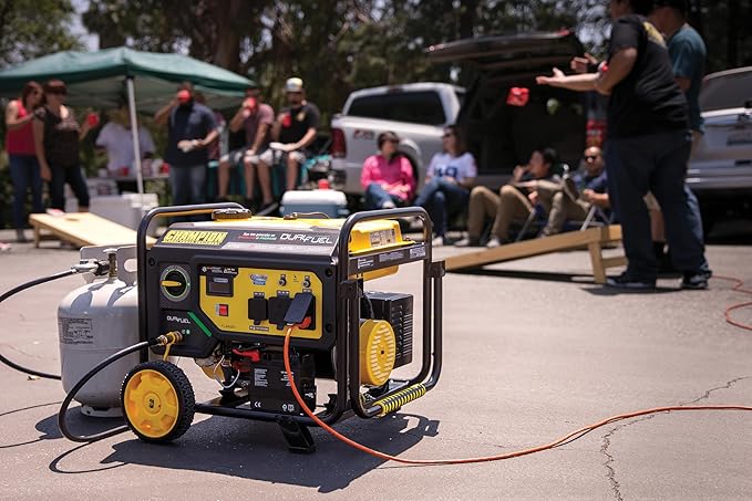 Champion Power Equipment 4750-Watt Electric Start Dual Fuel RV Ready Portable Generator with CO Shield, CARB Compliant