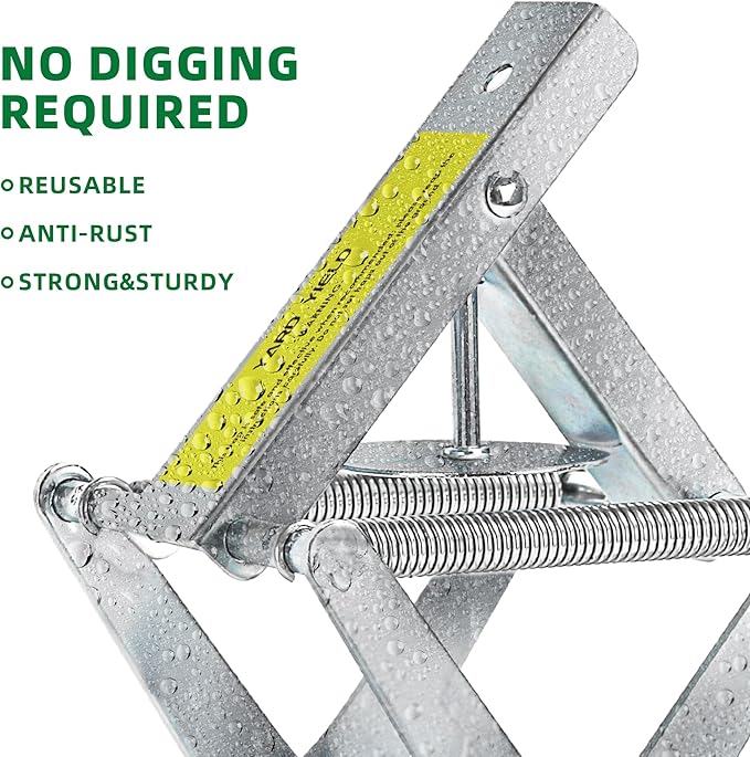 Mole Trap,Galvanized Steel Scissor Trap,Reusable and Easy-Set Quick Capture Solution for Moles and Gophers in Lawns (Silver)