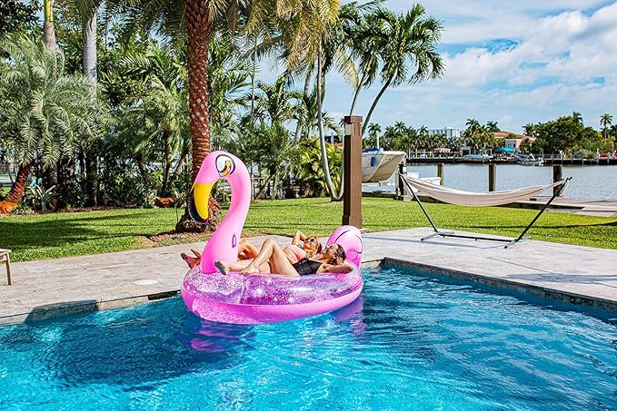 Poolcandy Gigantic Inflatable 2 to 3 Person Pool, Beach, and Lake Swim rafts