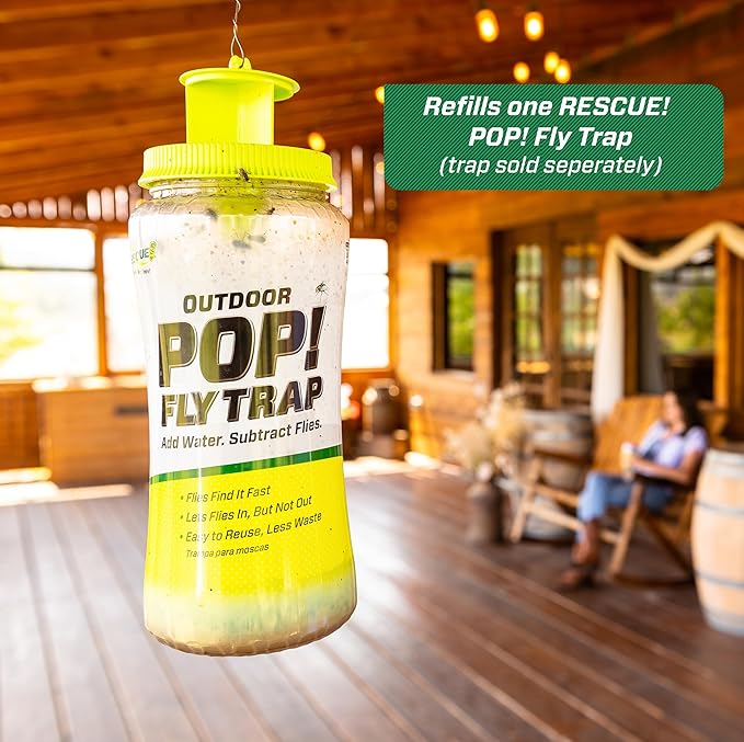RESCUE! POP! Fly Trap Bait Refill – Outdoor Use – 2 Pack