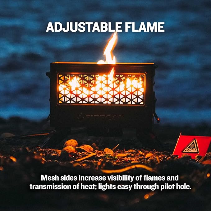 Ignik FireCan Portable Propane Fire Pit with Hose and Adjustable Regulator