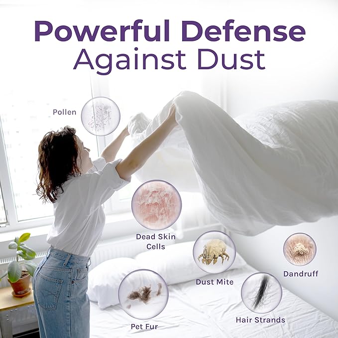 Hygea Natural Dust Mite Spray - Eliminates Dust Mites, Carpet Mites, Rodent Mites, Bird & Scabies Mites - Pet & Child Friendly, Eco-Friendly - 128oz (unscented)