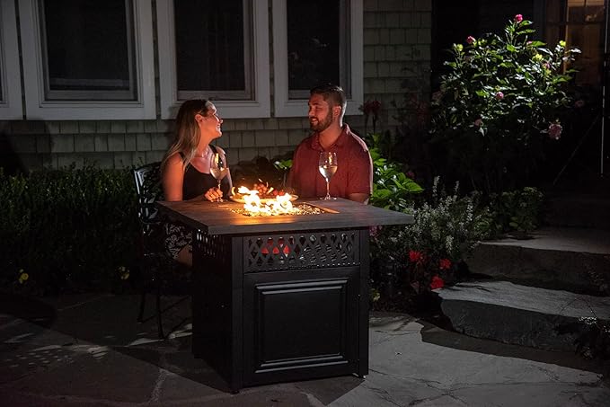 Endless Summer DualHeat Dakota 38" Fire Pit | Dual Heat 2-in-1 Propane Fire Pit & Outdoor Heater | 41,000 Total Combined BTU