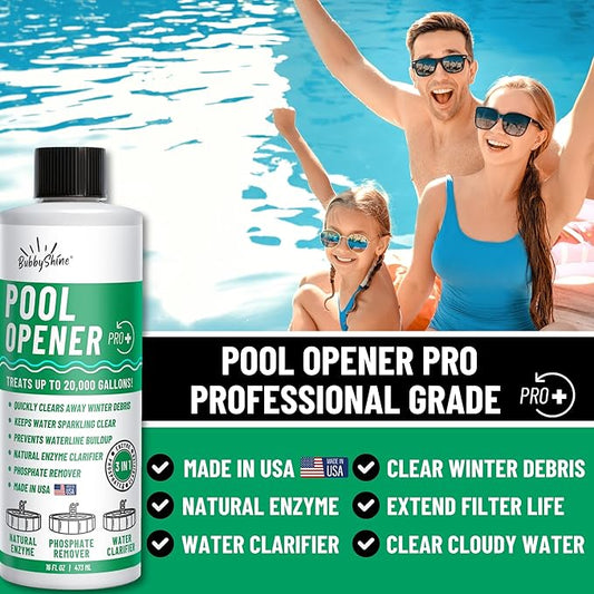 3in1 Pool Start Up - 20,000 Gallon Pool Opening Kit For Above Ground Pool, Pool Opening Kit for Inground Pools, Pool Starter Kit, Salt Water & Chlorine Compatible Pool Chemicals