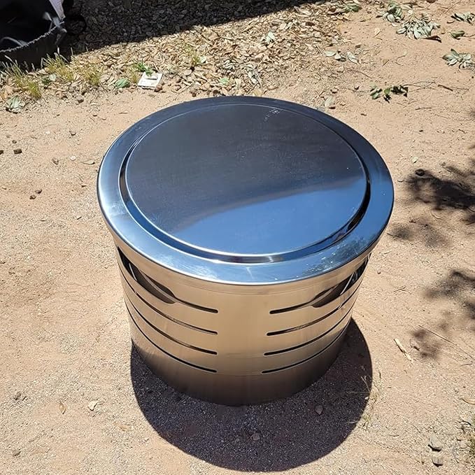 Fire Pit Lid Replacement for Solo Stove Bonfire Accessories 304 Stainless Steel 19.5 Inch Solo Stove Bonfire Lid, Outdoor Fire PitLid