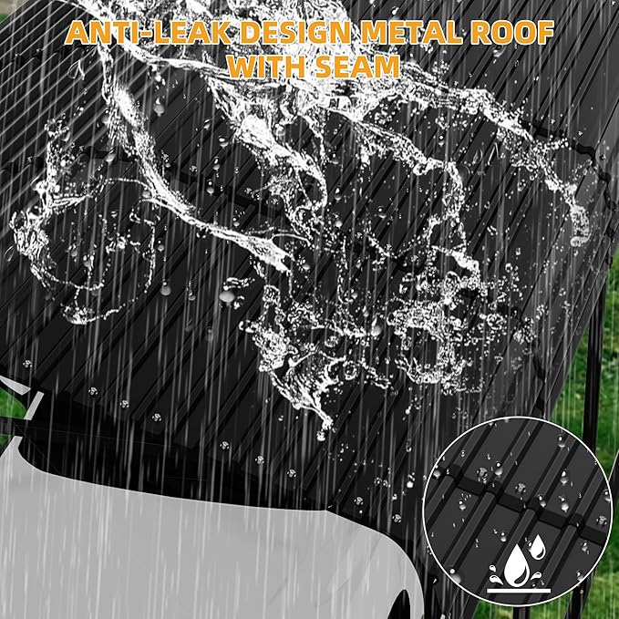 20' x 20' Heavy Duty Metal Carport with Galvanized Steel Roof, Tall MetalCarport Kits Garage for Tractors, Trucks, Boats, Cars, Heavy Duty Metal Roof Carport with Enhanced Base