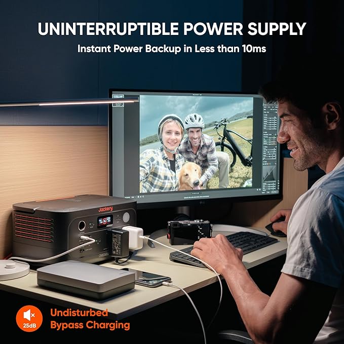Jackery Explorer 500 v2 Portable Power Station, 512Wh LiFePO4 Battery, 500W AC/1000W Peak, Solar Generator for Camping, Outdoors, and Power Outages