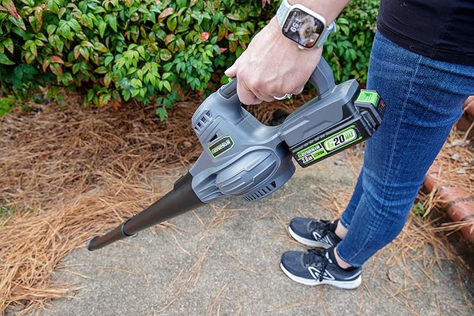 Genesis G20MAX Leaf Blower Cordless 20V Sweeper with Battery and Charger, 2 Speed(70/130 MPH) (GLGBS20B)