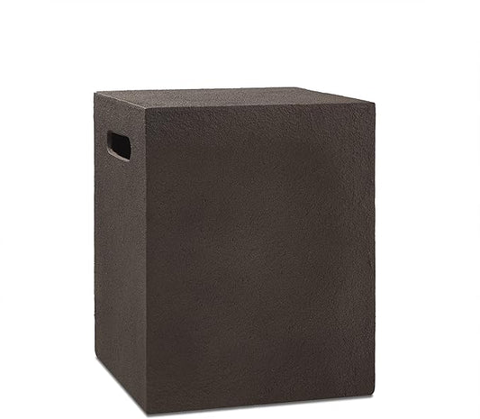 Real Flame Baltic Propane Tank Cover - Conceals a 20 Pound Tank and Doubles as a Side Table - Weather, Sun & Rustproof