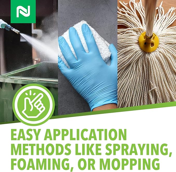 Nisus Bac-Azap Odor Eliminator, Ready-to-Use Bio-Sanitization Liquid, Neutralizes Organic Waste Odors, Safe for Plumbing, 14 Oz