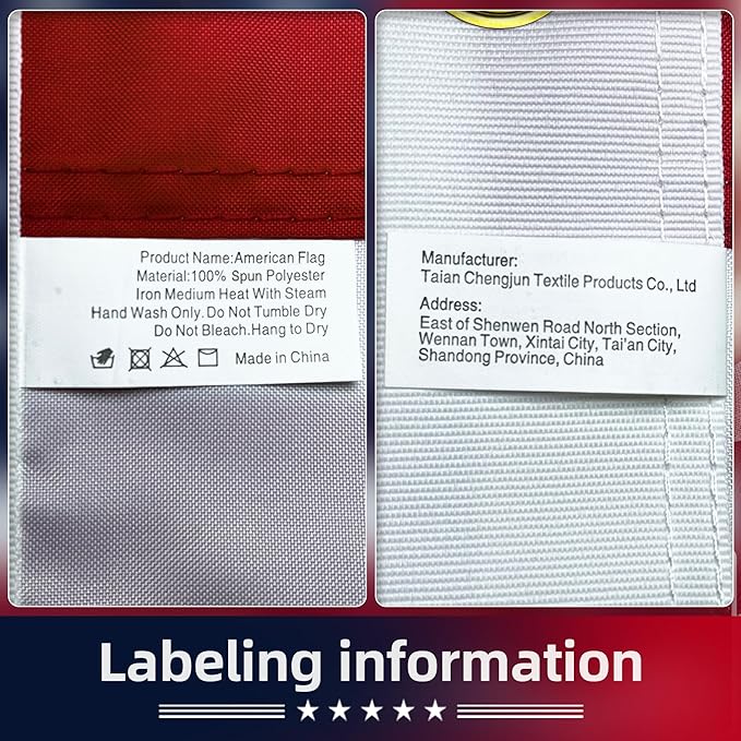 Premium American Flag 5x8 Ft TearProof Series for Outside, Heavy Duty Outdoor，Longest Lasting, Super Tough Fade Resistant Spun Polyester, High Wind US Outdoor Flags Embroidered Stars, Sewn Stripes, Brass Grommets