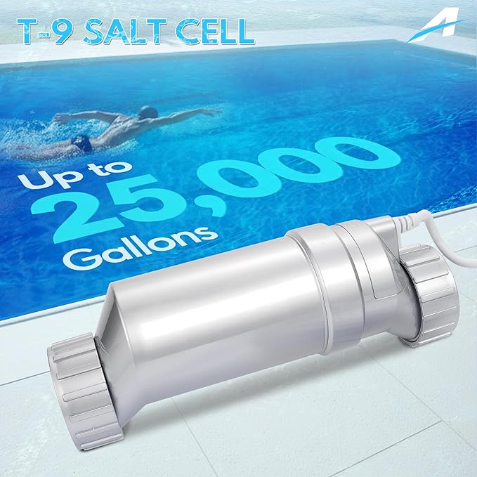 Salt Cell Fits for Hayward W3T-Cell-9 TurboCell Salt Chlorination Cell, Salt Cell for Pool up to 25,000 Gallons