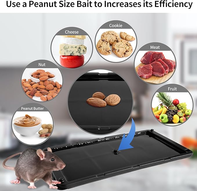 LULUCATCH Super Glue Traps 36 Pack for Mice & Snakes, Larger, Heavier Sticky Traps with Non-Toxic Glue. Sticky Mouse Traps Indoor, Easy to Set, Pet Safe Pest Control