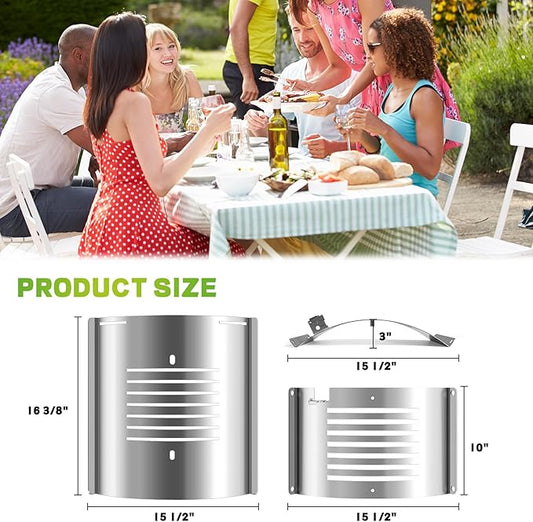 PB1230 Flame Broiler Kit for Pit Boss 1230 Series Combo Pellet Grill,Sliding Cover Bottom Kit for Pit Boss Replacement Parts PB1230SP,PB1230CC,PB1230G,PB1100PSC2,PB550G Pellet Smoker Accessories