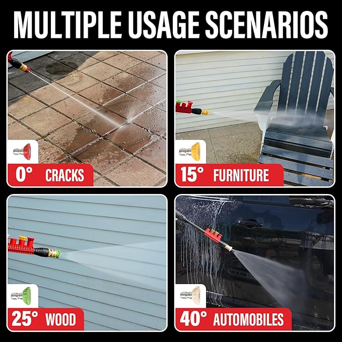 Pressure Washer,5200PSI Power Washer with 4 Quick Connect Nozzles, High Pressure Cleaning Machine with Foam Cannon for Cars/Fences/Driveways/Patios/Home Cleaning