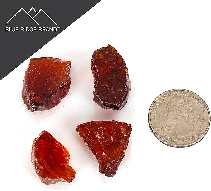 Fire Pit Glass - Fire Glass for Fire Pit - Firepit Glass Rock - Glass Stones - Fire Pit Glass Rocks - Gas & Propane Fire Pit & Fireplace Glass (10 Pound, Amber)