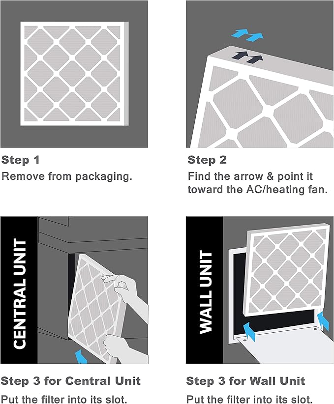 Aerostar 20x20x2 MERV 13, Pleated Air Filter, 20x20x2, Box of 4, Made in the USA