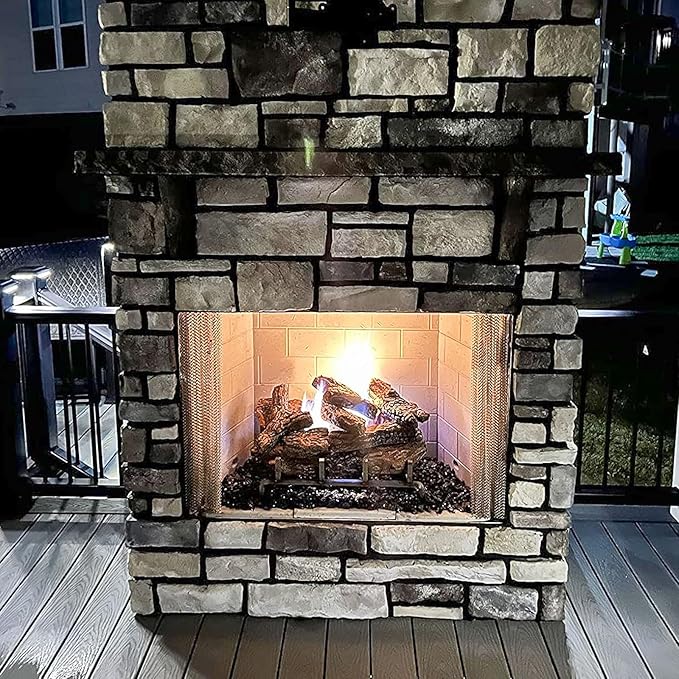GRISUN Onyx Black Fire Glass for Fire Pit, 10 Pounds 1/2 Inch Tempered Glass Rocks for Natural or Propane Fireplace, Safe for Outdoors and Indoors Firepit Glass