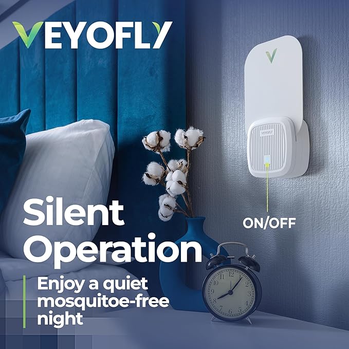 VEYOFLY Fly Trap Indoor, Fruit Fly Traps for Indoors Flying Insect (2 Device + 6 Refills) Gnat Traps for House Indoor, Bug Zapper Indoor, Gnat Killer Catcher & Fruit Fly Killer Light Plug in
