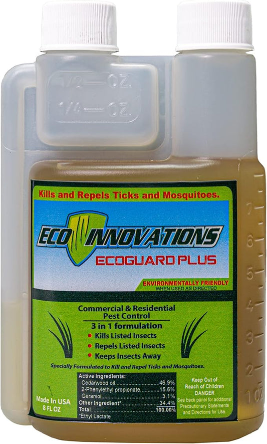 Mosquito Spray for Yard, Gentle but Effective Outdoor Insect Control, Kills Ticks on Contact, Natural Essential Oils, 8 OZ