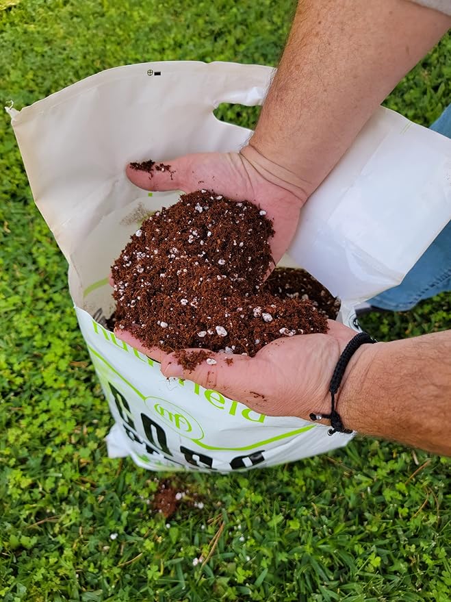 Nutrifield Coco Coir Perlite Mix 10 Liter - 70/30 Blend - Pre Buffered with Calcium, Organic Coconut Coir & Perlite for Plants - Hydroponic, Indoor & Outdoor, Grow Bags & House Plants