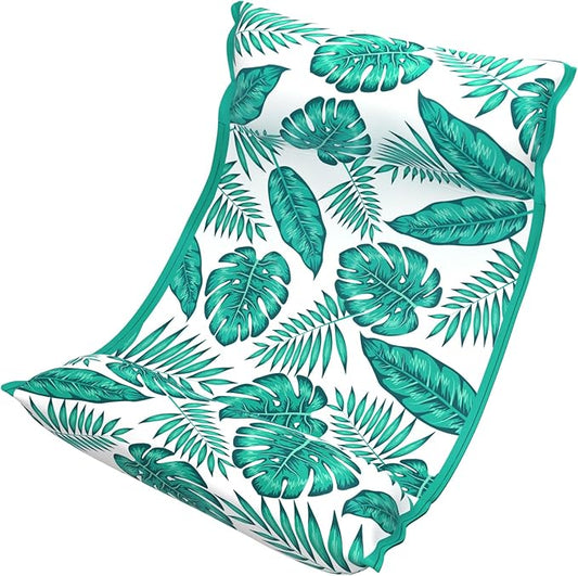 Jasonwell Water Hammock Pool Floats - Fabric Inflatable Pool Hammock Float Floaties 4 in 1 (Saddle Lounge Chair Drifter) Lake Beach Floating Loungers Swimming Pool Rafts Toys for Adults