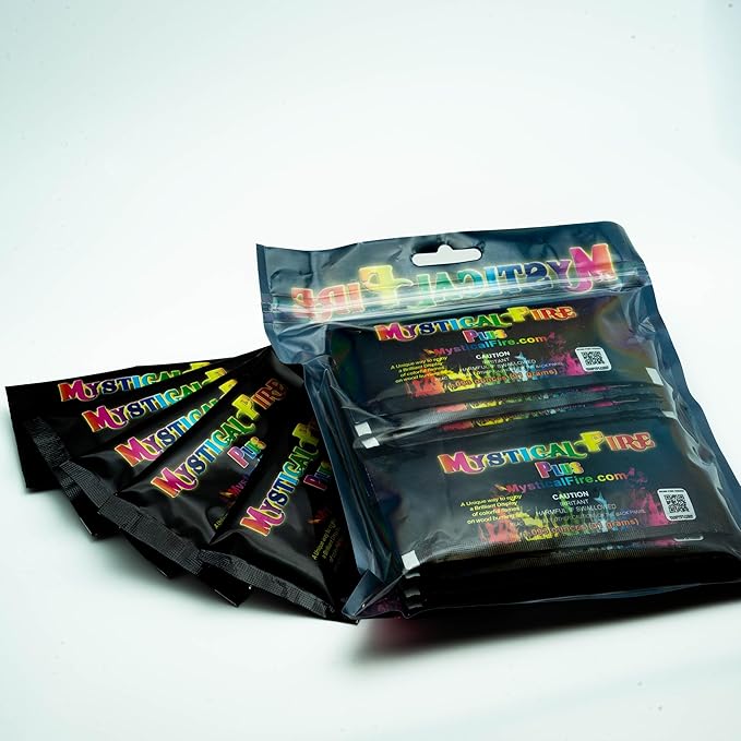 Mystical Fire PLUS Campfire Fireplace Colorant Packets (12 Pack, Mystical Fire Plus)