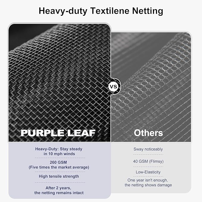 PURPLE LEAF 12' X 24' Outdoor Hardtop Gazebo Patio Wide Aluminum Frame Metal Double Roof with Heavy Duty Netting and Curtains for Permanent Hard Top Pavilion Screen, Navy Blue