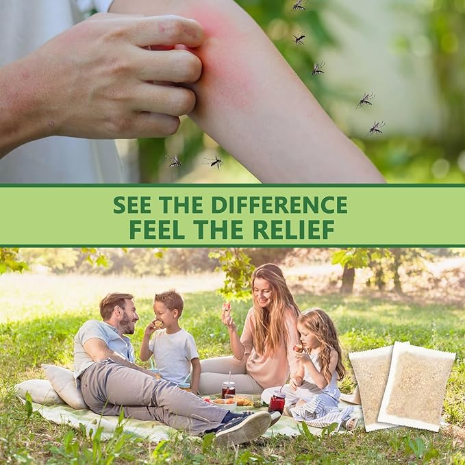 Mosquito Repellent Outdoor Patio Mosquito Repellent Pouches with Essential Oils – Long-Lasting Plant-Based Formula with Geraniol, Citronella, Peppermint – 10-Pack