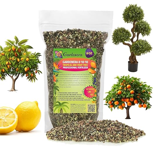 Premium 8-10-10 Professional Fertilizer for Banana, Flowering, and Fruit Trees, Ornamentals - Boosts Flowering & Fruiting - for Indoor & Outdoor Plants (8 OZ)