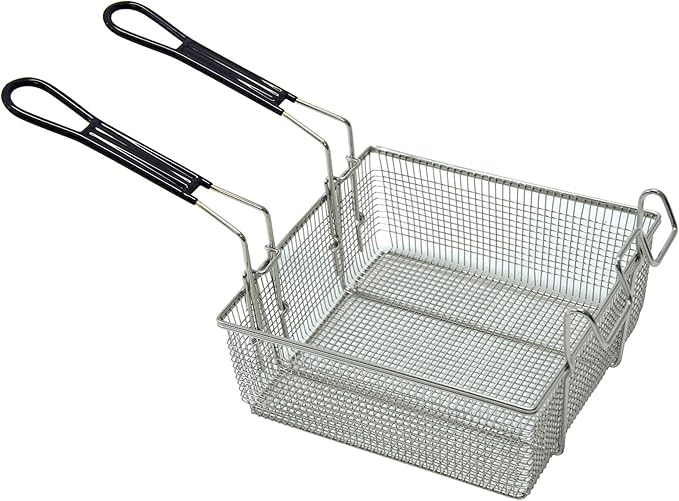 Bayou Classic 700-709 9-gal Stainless Bayou Fryer Features Stainless Cart w/Side Shelf Three Mesh Baskets Fry Thermometer 10-psi Regulator w/ 48-in Stainless Braided Hose