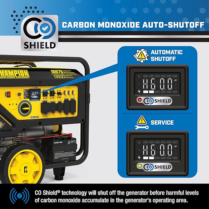 Champion Power Equipment 16,875-Watt Electric Start Home Backup Portable Generator with CO Shield®