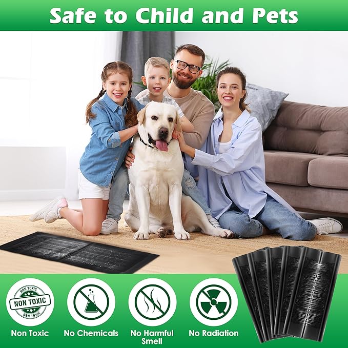 Qualirey 5 Pack 24 x 11'' Mouse Glue Traps, Anti Slip Rat Snake Rodent Sticky Pads Pet Friendly, Peanut Scented Mice Glue Board That Work for Home Indoor Outdoor Restaurant Kitchen Hotel Office