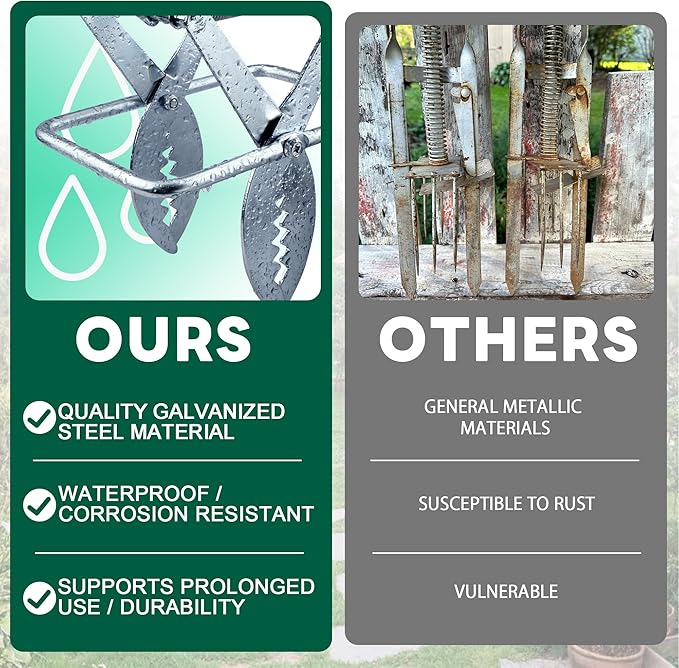 Upgraded Mole Trap Scissor, Mole Traps for Lawns That Kill Best, Easy Step Setup