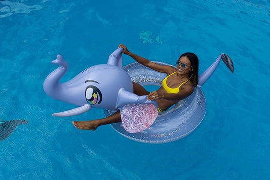 PoolCandy Inflatable Animal Pool Tubes & Swim Rings