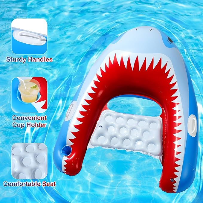 HeySplash Pool Lounger Float for Adult, Inflatable Pool Floats Bed Cooling Contour Lounger Rafts, Water Rafts for Lake, Outdoor Beach Pool Party