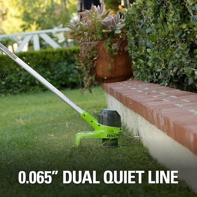 Greenworks 40V 12" Cordless String Trimmer, 0.065" Dual Line with Auto Feed, Variable Speed, Lightweight Weed Eater, 3-Year Warranty
