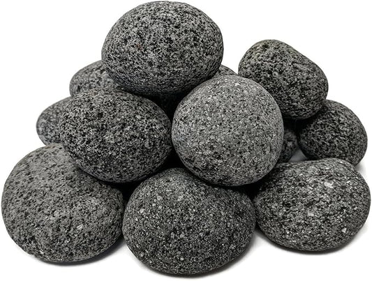 Midwest Hearth Lava Stones for Gas Fire Pit and Fireplace (Medium (1" - 2"))