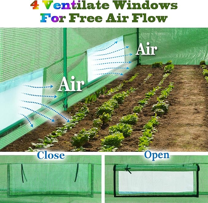 BenefitUSA Replacement Cover for Greenhouse (16'x7'x7')