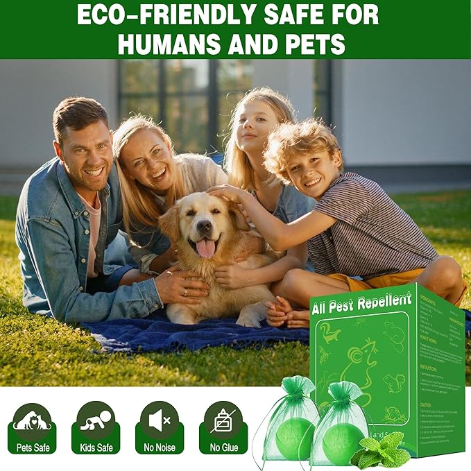 12Pack Mouse Rodent Repellent & Pest Defense - Natural Peppermint Oil Deterrent Rodent Repellent for Indoor/Outdoor Use - Repel Mice and Rat Safe Around Kids & Pets