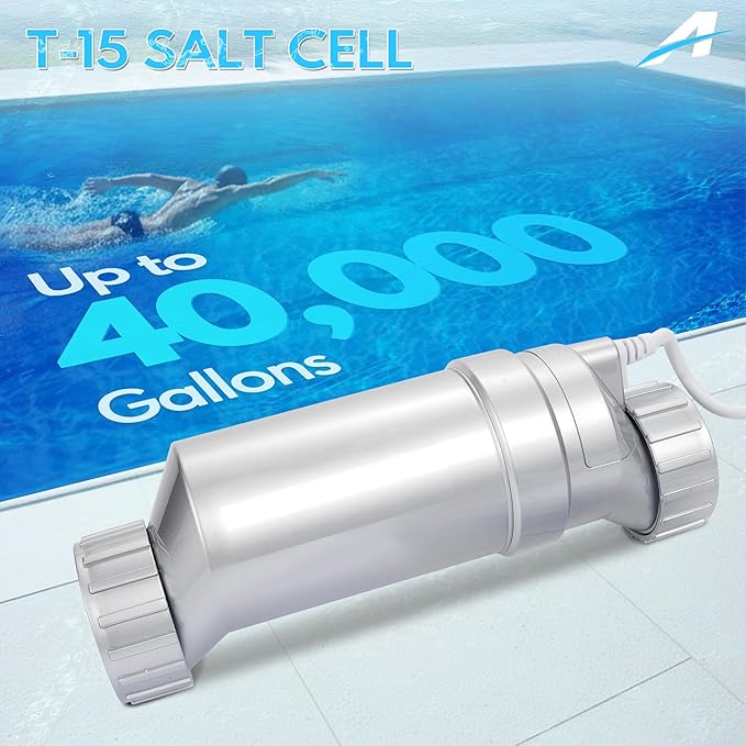 Salt Cell Fits for Hayward W3T-CELL-15 TurboCell Salt Chlorination Cell, Salt Cell for Pool up to 40,000 Gallons