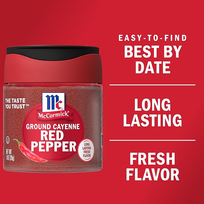 McCormick Ground Cayenne Red Pepper, 1 oz (Pack of 6)