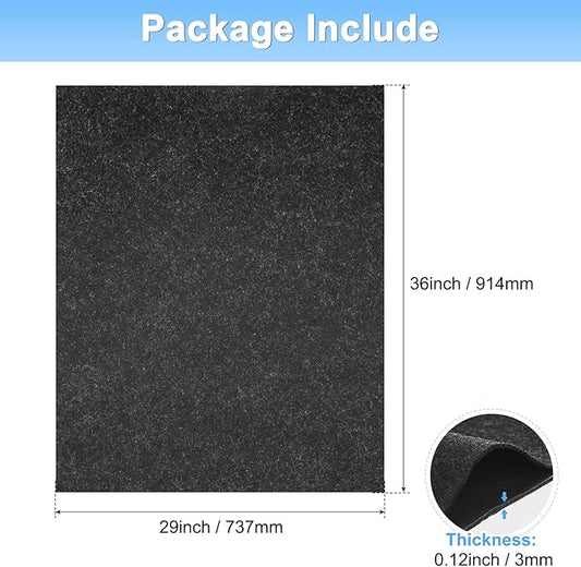 Outdoor Storage Shed Mat, 3 x 2.5 FT Garage Floor Mats with Reusable, Washable, Non Slip, Durable for Protects Garage Floors/Driveways/Entrance Doors/Deck [Gray]